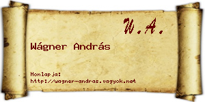 Wágner András névjegykártya